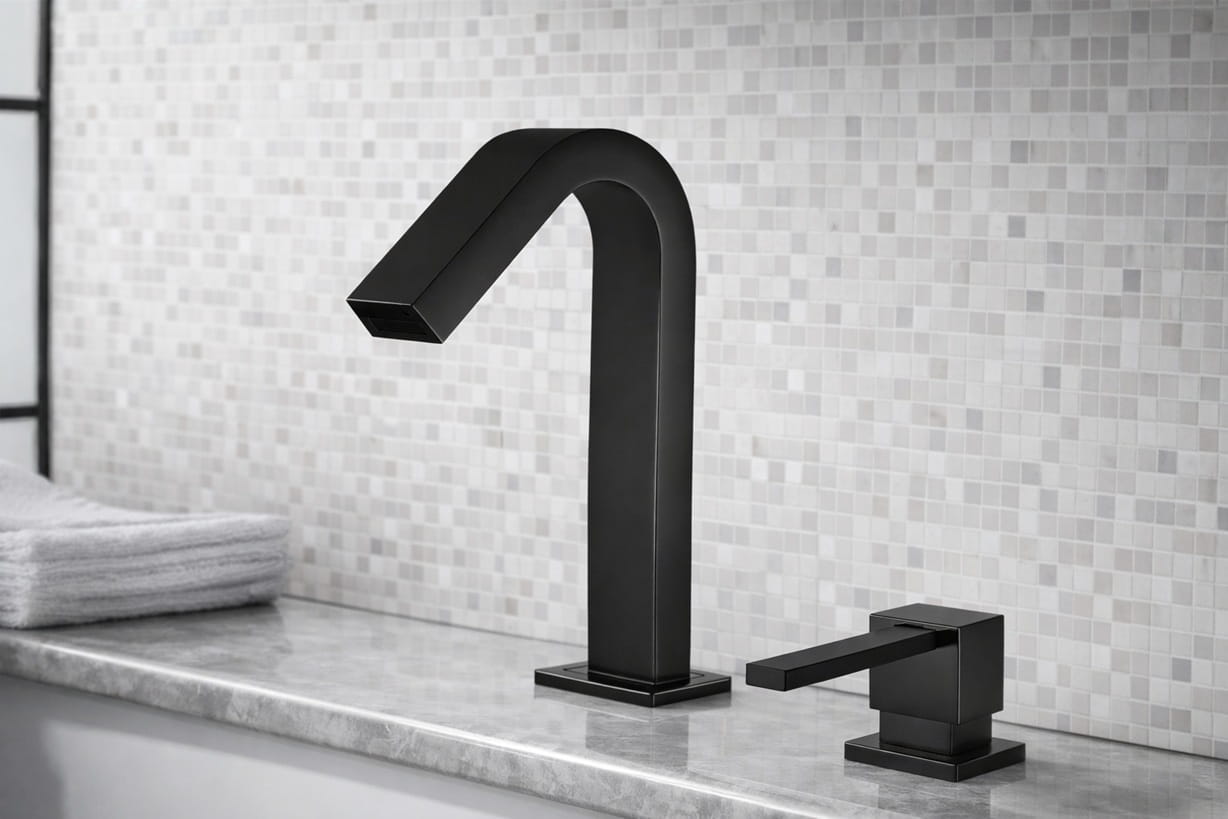 Dark Oil Rubbed Bronze Infrared Automatic Electronic Commercial Faucet with Manual Soap Dispenser